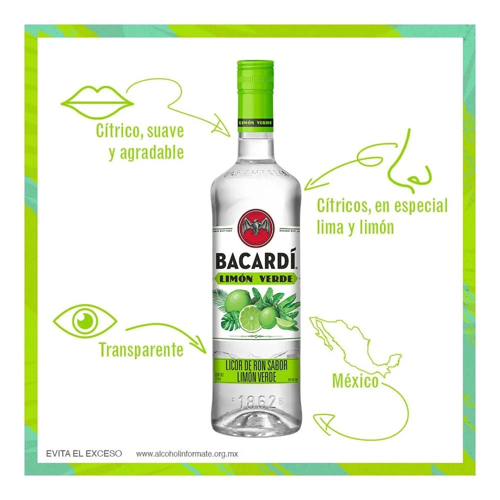 Ron Bacardí Limón Verde 750 ml