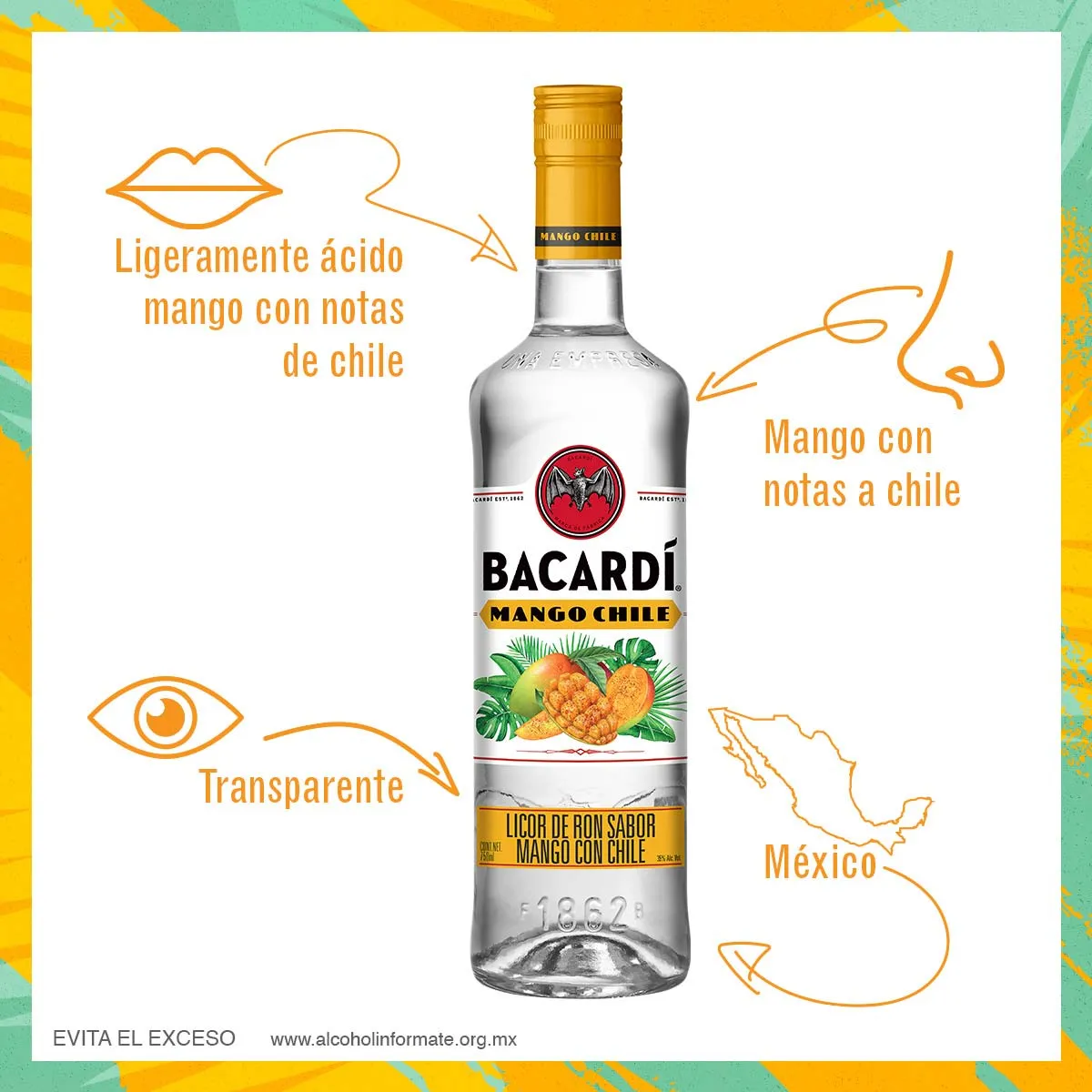 Ron Bacardí Mango Chile 750 ml