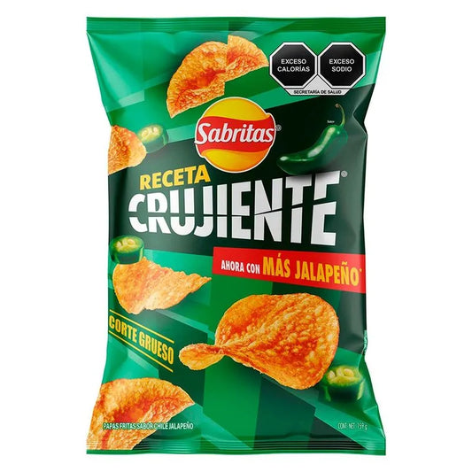 Sabritas Jalapeño Receta Crujiente 159g